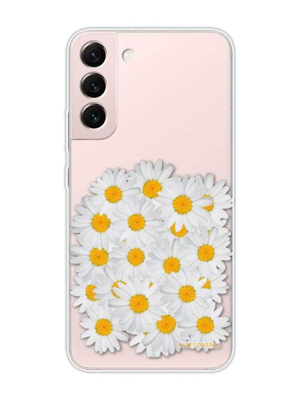 Прозорий чохол на Samsung Galaxy S22 :: Букет ромашок (принт 40)