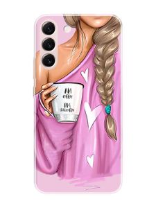 Чохол на Samsung Galaxy S22 :: Дівчина з кавою (принт 58)