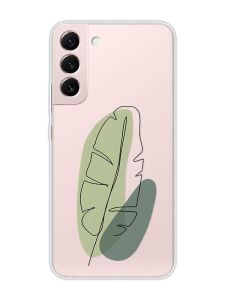 Прозорий чохол на Samsung Galaxy S22 :: Листочок (принт 65)