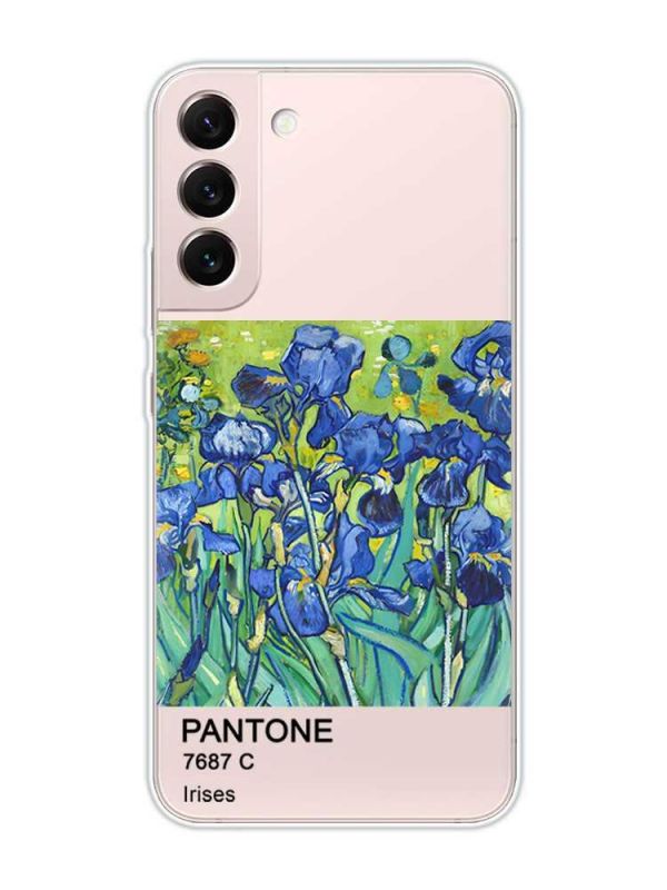 Прозорий чохол на Samsung Galaxy S22 :: Іриси (принт 75)