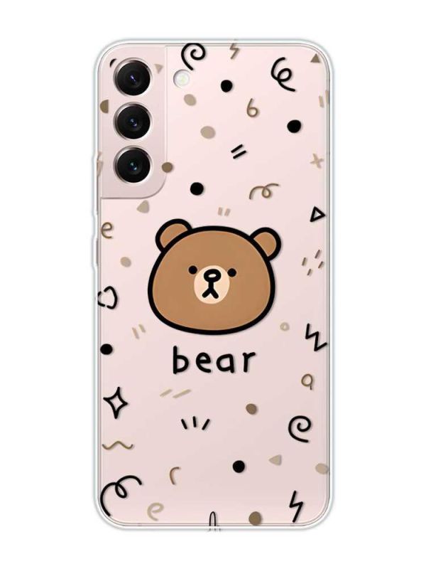 Прозорий чохол на Samsung Galaxy S22 :: Ведмедик (принт 76)