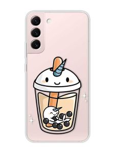 Прозорий чохол на Samsung Galaxy S22 :: Коктейль Єдиноріг (принт 96)