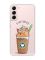 Прозорий чохол на Samsung Galaxy S22 :: Капучіно котик (принт 97)