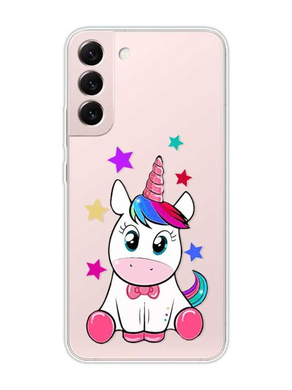 Прозорий чохол на Samsung Galaxy S22 :: Єдиноріг (принт 102)