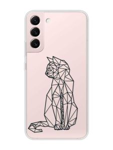 Прозорий чохол на Samsung Galaxy S22 :: Котик (принт 124)