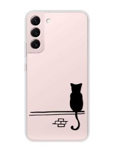Прозорий чохол на Samsung Galaxy S22 :: Кіт (принт 130)