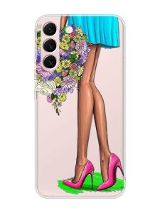 Прозорий чохол на Samsung Galaxy S22 :: Квітковий настрій (принт 226)