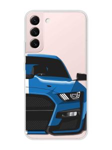 Прозорий чохол на Samsung Galaxy S22 :: Авто синє (принт 229)