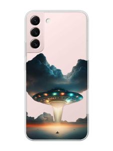 Прозорий чохол на Samsung Galaxy S22 :: Тарілка UFO (принт 241)