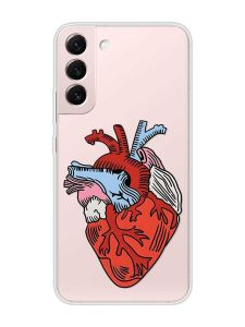 Прозорий чохол на Samsung Galaxy S22 :: Серце анатомічне (принт 250)