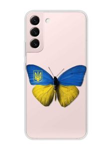 Прозорий чохол на Samsung Galaxy S22 :: Метелик Україна (принт 255)