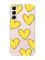 Прозорий чохол на Samsung Galaxy S22 :: Сердечка жовті (принт 259)