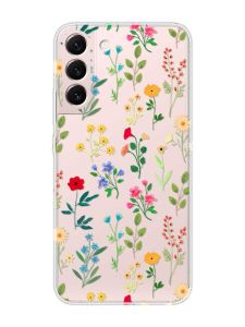 Прозорий чохол на Samsung Galaxy S22 :: Квітковий фон (принт 269)