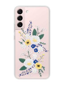Прозорий чохол на Samsung Galaxy S22 :: Квіти. Акварель (принт 271)