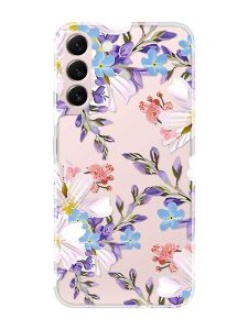 Прозорий чохол на Samsung Galaxy S22 :: Квітковий малюнок (принт 272)