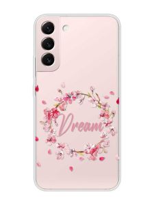 Прозорий чохол на Samsung Galaxy S22 :: Віночок з сакури (принт 284)