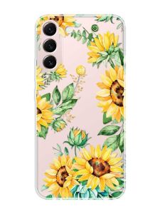 Прозорий чохол на Samsung Galaxy S22 :: Соняхи (принт 288)