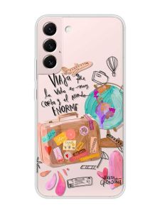 Прозорий чохол на Samsung Galaxy S22 :: Настрій подорожувати (принт 329)