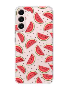 Прозорий чохол на Samsung Galaxy S22 :: Кавуновий фон (принт 344)