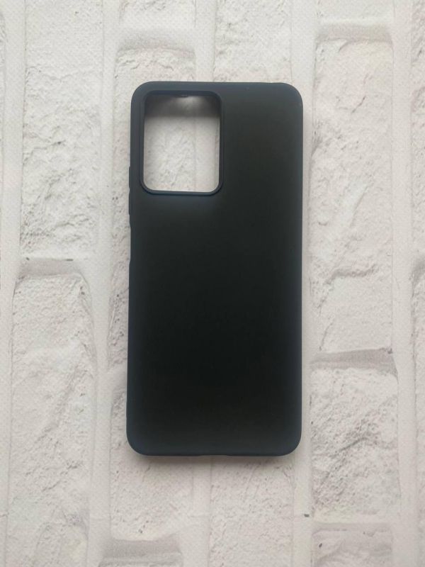 Силіконовий матовий чохол на Xiaomi Redmi Note 12 4G Чорний