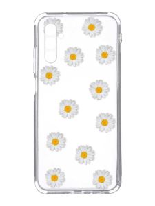 Прозорий чохол на Samsung Galaxy A34 5G/A346 :: Фон ромашки (принт 41)
