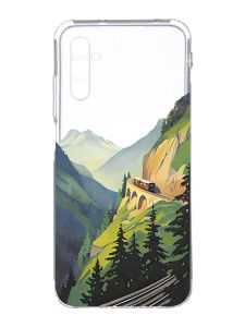 Прозорий чохол на Samsung Galaxy A34 5G/A346 :: Пейзаж. Гори (принт 87)