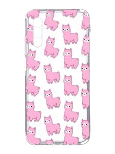 Прозорий чохол на Samsung Galaxy A34 5G/A346 :: Лами рожеві (принт 101)