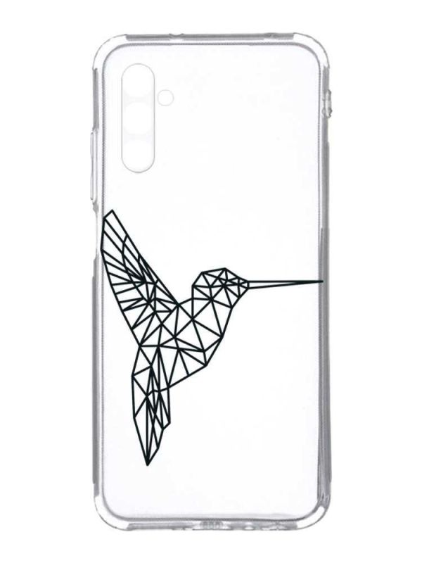 Прозорий чохол на Samsung Galaxy A34 5G/A346 :: Колібрі (принт 122)