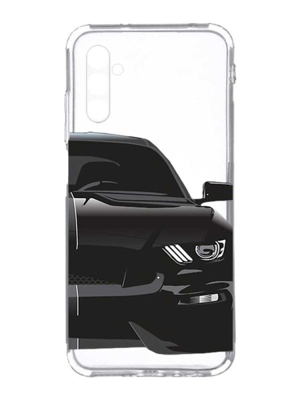 Прозорий чохол на Samsung Galaxy A34 5G/A346 :: Авто чорне (принт 232)