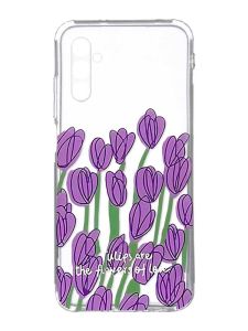 Прозорий чохол на Samsung Galaxy A34 5G/A346 :: Тюльпани (принт 265)