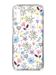 Прозорий чохол на Samsung Galaxy A34 5G/A346 :: Квітковий фон (принт 267)