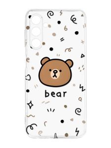 Прозорий силіконовий чохол на Samsung Galaxy M14 :: Ведмедик (принт 76)