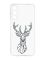 Прозорий силіконовий чохол для Samsung Galaxy M14 :: Олень (принт 128)