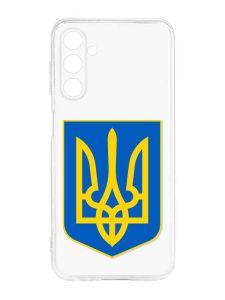 Прозорий силіконовий чохол на Samsung Galaxy M14 :: Тризуб Україна (принт 256)