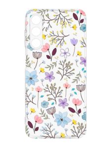 Прозорий силіконовий чохол на Samsung Galaxy M14 :: Квітковий фон (принт 267)