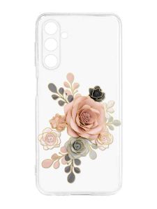 Прозорий силіконовий чохол на Samsung Galaxy M14 :: Троянди (принт 275)
