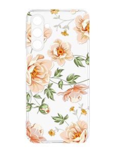 Прозорий силіконовий чохол на Samsung Galaxy M14 :: Квіти пастельні (принт 277)