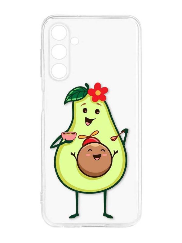 Прозорий силіконовий чохол на Samsung Galaxy M14 :: Малюк Авокадо (принт 309)