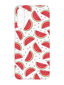 Прозорий силіконовий чохол на Samsung Galaxy M14 :: Кавуновий фон (принт 344)