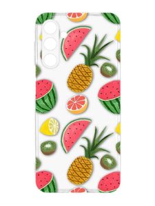 Прозорий силіконовий чохол на Samsung Galaxy M14 :: Фруктовий мікс (принт 347)