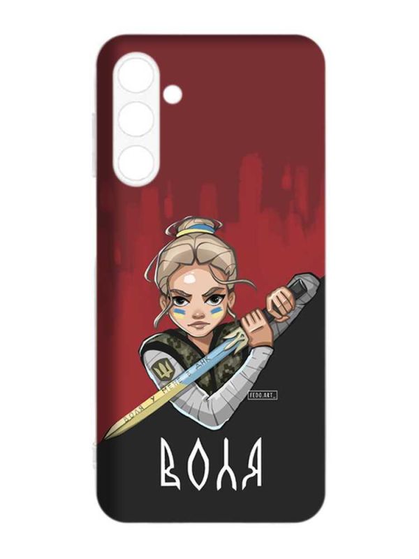 Чохол на Samsung Galaxy M14 :: Українська захисниця (патріотичний принт 171)