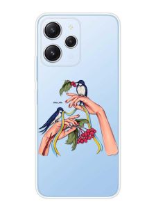 Прозорий чохол на Xiaomi Redmi 12 :: Ластівки (патріотичний принт 15)