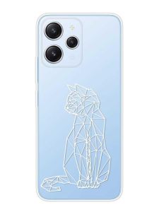 Прозорий чохол на Xiaomi Redmi 12 :: Котик (принт 125)