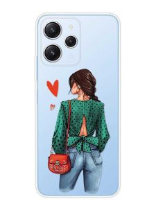 Прозорий чохол на Xiaomi Redmi 12 :: Дівчина в зеленому (принт 224)