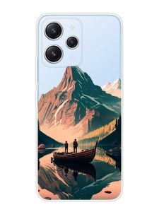 Прозорий чохол на Xiaomi Redmi 12 :: Човен. Пейзаж (принт 246)