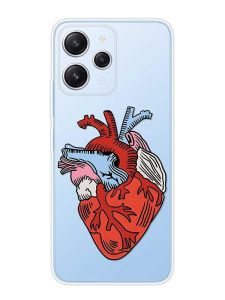 Прозорий чохол на Xiaomi Redmi 12 :: Серце анатомічне (принт 250)