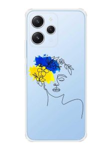 Чохол з потовщеними кутами на Xiaomi Redmi 12 :: Українка Арт (принт 3)