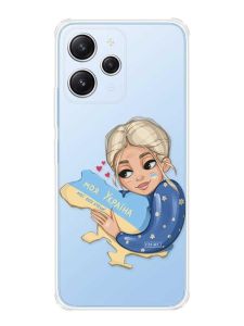 Чохол з потовщеними кутами на Xiaomi Redmi 12 :: Моя Україна (патріотичний принт 24)