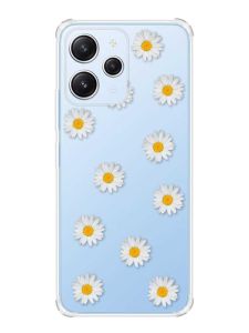 Чохол з потовщеними кутами на Xiaomi Redmi 12 :: Фон ромашки (принт 41)
