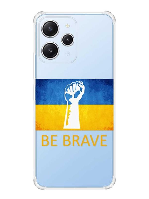 Чохол з потовщеними кутами на Xiaomi Redmi 12 :: Мужність Україна (принт 42)
